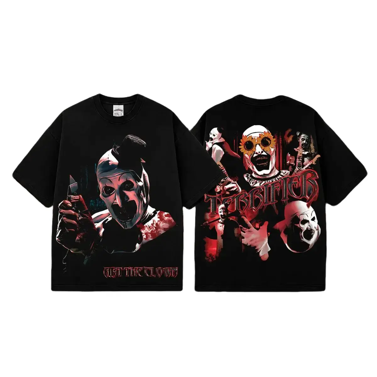 Art the Clown TERRIFIER Gildan Unisex T-Shirt, Sweatshirt & Hoodie, Premium Cotton Horror Movie Shirt, Art the Clown Costume, Halloween Costume, Terrifier Outfit, Halloween Horror Movie Shirt, Horror Fan Gift Decor
