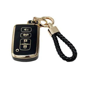 for Toyota Car Key Protection Set, Includes Keychain Soft Durable Tpu Key Cover, Fits Toyota Tundra Tacoma Sequoia 4runner Highlander Rav4 Camry Corolla Avalon, Car Key Accessory