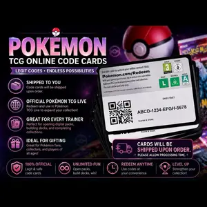 Pokémon TCG Live Code Card Lot | Physical Cards Shipped | Random Sets | Unused