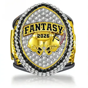 2026 helmet fantasy football FFL championship ring, New Fashion Men's Jewelry Gifts