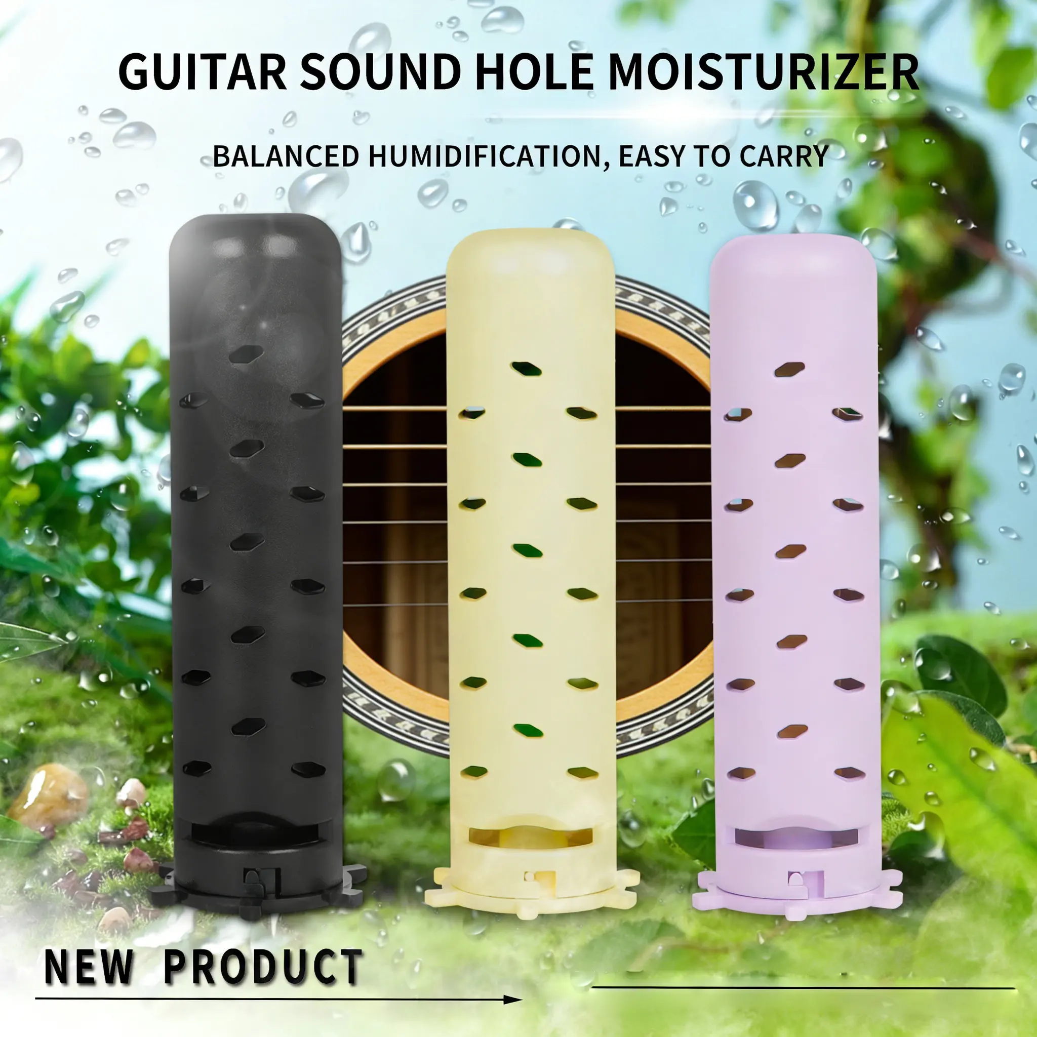 Solo Classical Guitar Humidifier Sponge Sound Hole Moisturizer, Universal for Wood Guitars, Essential Accessory for Instrument Care