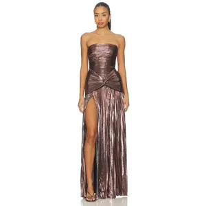 retrofete Aelita Dress in Metallic Mauve