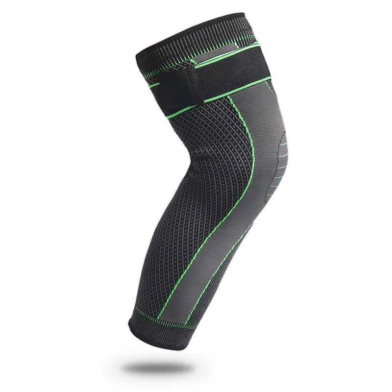 Knitted Strap Compression Sports Extended Knee Pads for Men and Women, Autumn and Winter, Large and Small Leg Protection, Basketball and Football Warm Knee Pads, Knee Compression Sleeve, Knee Supporter, Sports Protective Gear, Knee Sleeves