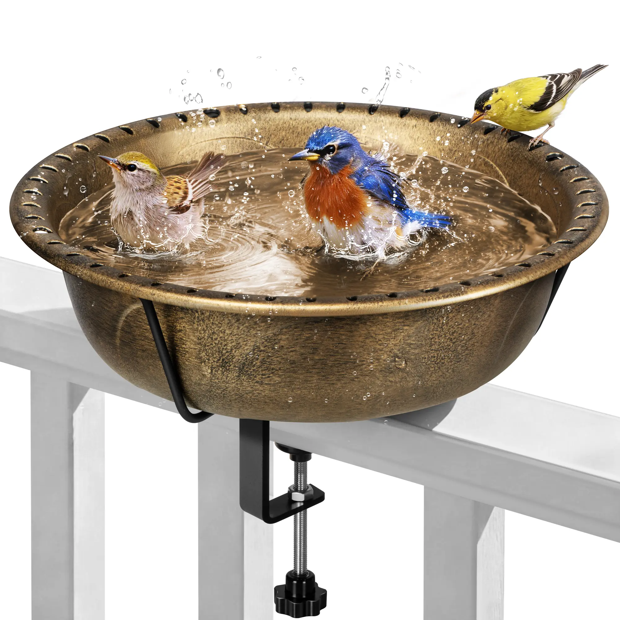 Copper Bird Bath