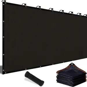 90% Shade Cloth, UV-Resistant — 10×13 ft Black Sun Shade Net with Reinforced Grommets, Heavy-Duty and Durable, Ideal for Outdoor Gardens, Patios, Sheds, Plant Covers, Greenhouses, and Chicken Coops.