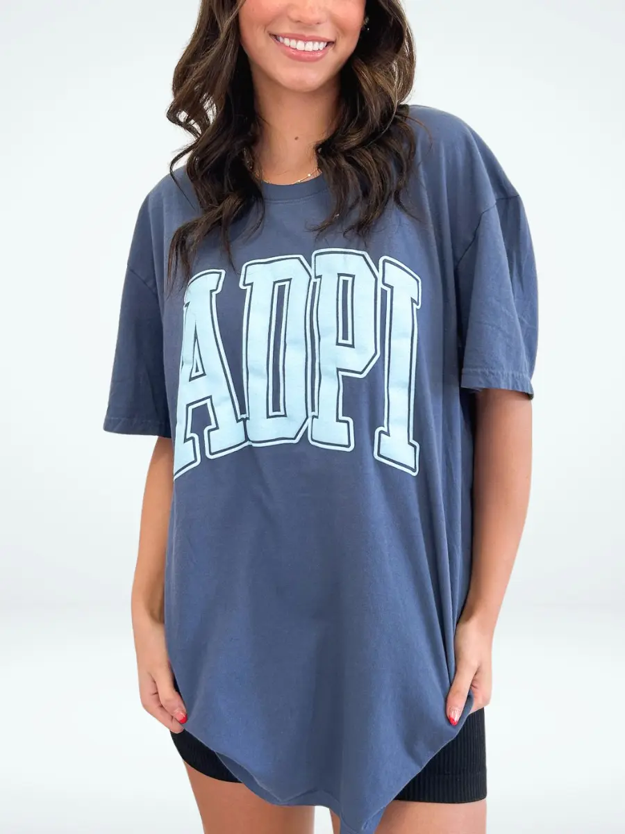 Alpha Delta Pi Varsity Puff Sorority Tee