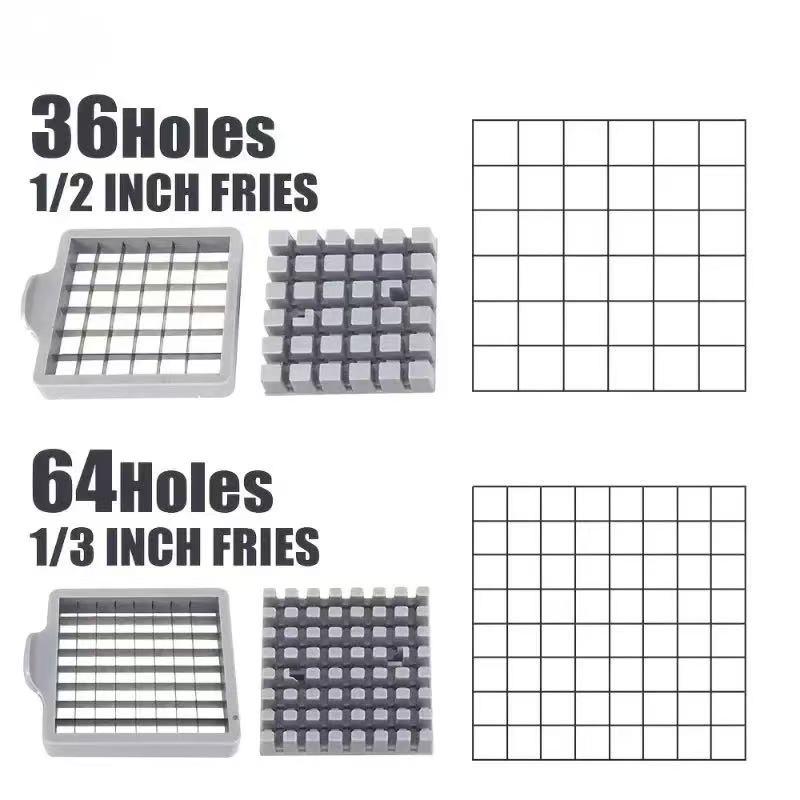 Multi-function kitchen chopping artifact stainless steel vegetable cutter French fries machine + onion vegetable shredder household essential