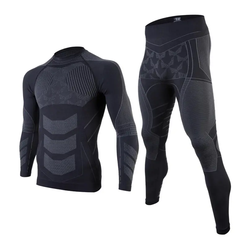 Men's Long Sleeve Compression Top & Tight Leggings Set, Base Layer Top & Trousers, Sportswear Activewear Clothing for Indoor Outdoor Wear, Compression Pants, Compression Garment
