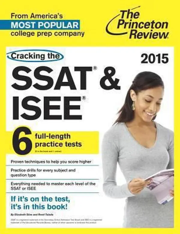 USED Book - Cracking the SSAT & ISEE, 2015 Edition (Private Test Preparation) by Princeton Review (Paperback) - english