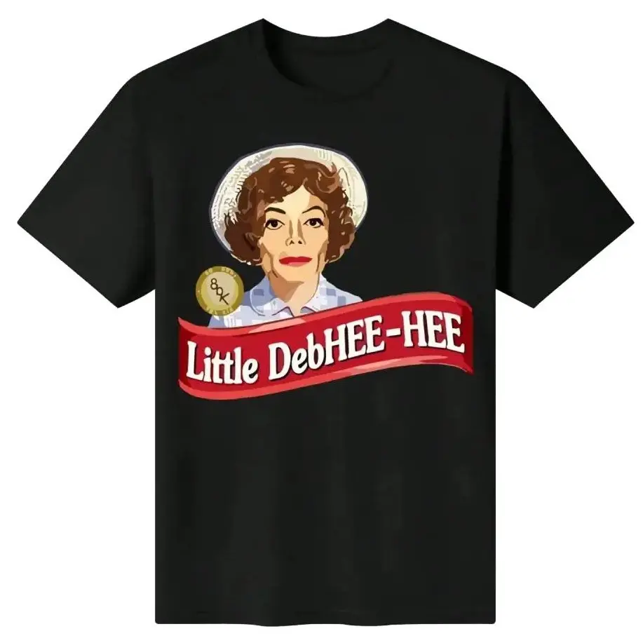 Little Debbie Hee Debbie Meme Unisex T-Shirt, Viral Funny Graphic Tee, 100% Cotton Crew Neck Daily Casual Novelty Streetwear Top