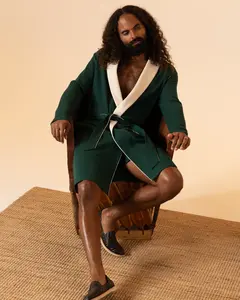 The Cannes Waffle Knit Robe - Albero