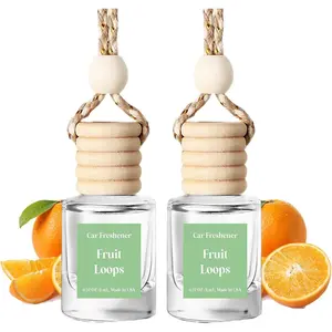 Hanging Air Freshener Diffuser, 60-Day Long Lasting Essential Oil Diffuser for Car - Natural Odor Eliminator & Stress Relief, Aromatherapy Diffuser for Car Interior
