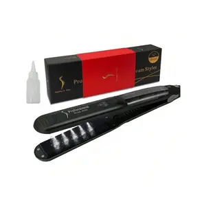 Professional Argan Oil Steam Hair Straightener Flat Iron Injection Painting 450F Straightening Irons Hair Care Styling Tools