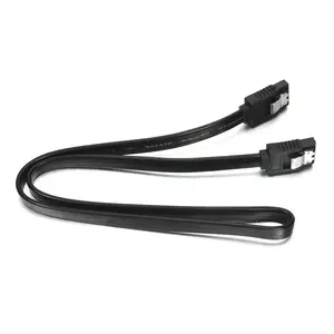 7pin SATA 3.0 SATA3 6Gb/s 40cm Hard Disk Drive Data Serial ATA Straight Cable Black