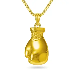 Boxing Glove Pendant and Chain Necklace