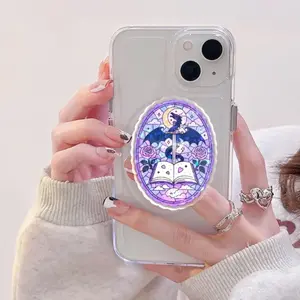 Fantasy Dragon Phone Grip, Purple Dragon Book Magnetic MagSafe Stand, Magnetic Acrylic Phone Holder, Coquette Aesthetic Accessory, Gift for Her grip cute sticky  phone  grip grip holder