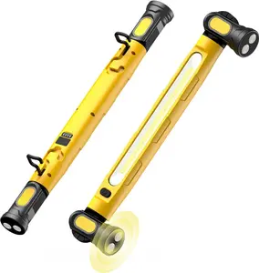 3000LM Work Light Flashlight, 5200mAh Rechargeable Underhood Lighting with Magnetic Base & Hanging Hooks, Handy Light for Car Repair/Garage/Job site/Power Outage/Emergency, Waterproof Durable Ledlight, Boyfriend Husband Father's Gift,TikTokShop Vday Deals