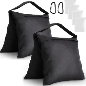 2 Packs Sandbags Weight Bags for Light Stand Photography Video Support Heavy Duty Saddlebags for Backdrop Stand Photo Tripod Outdoor Canopy Pop up Tent Umbrella Base Fishing Chair Wedding Shed