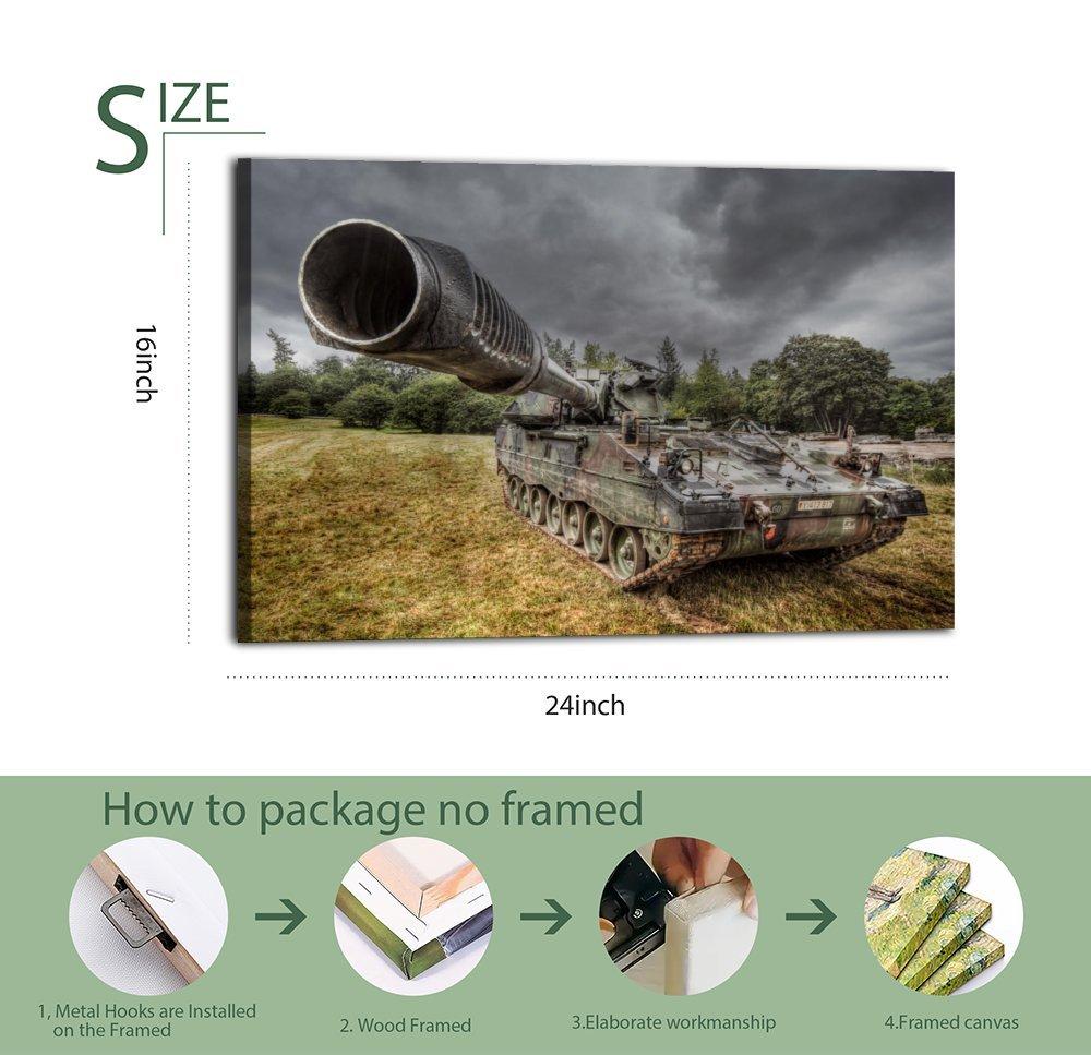 Military Tank Poster Panzerhaubitze 2000 PZH-2000 Poster Decorative Painting Canvas Wall Art Picture Print Modern Family Bedroom Decor