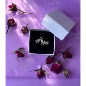Moonstone & Rose Quartz Gold Filled Wire Ring | Handmade