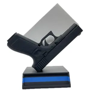Tactical Business Card Holder – Thin Blue Line Desk Accessory | Police Style Office Decor