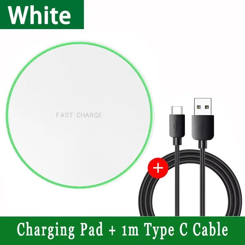 LED Light Wireless Charger Pad Universal Compatibility Fast Charging Station