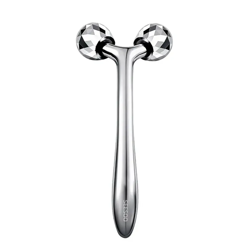 Zinc Alloy Massage Stick, Firming Sculpture Beauty Instrument, Women's Home Face Slimming Massager, Gift Box Set