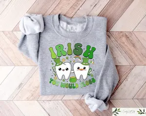 Irish You Would Floss Shirt, St Patricks Day Dental Sweatshirt, Dental Office St Pattys Top, Dental Hygienist Assistant Gift, Dentist Apparel, Unisex