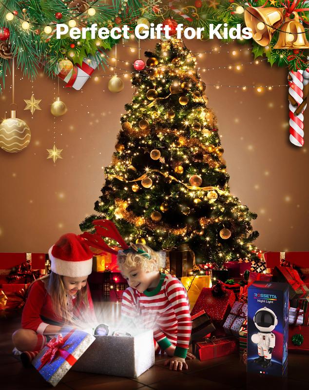 Rossetta Astronaut Galaxy Projector, LED Night Light for Kids with Timer and Remote, Home Decor, Gifts for Adults,Teens, Birthday Party