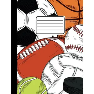 Composition Notebook Wide Ruled Sports Aesthetic Design For Kids And Boys Who Love Soccer, Football, or Baseball. Cute Book For Party Favors, School ... 110 pages (55 sheets) 9-3/4 x 7-1/2 inches Paperback – June 21, 2023