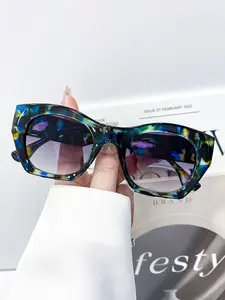 New Fashion Rectangular Frame Glasses, Unisex Classic Versatile High-End Simple Style, Stylish Eyewear for Men and Women