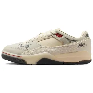 NIKE Who Decides War x Wmns Jordan Flight Court 'The World Is Your Court - Crèpe' Sports Shoes Sneaker