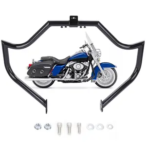 Highway Crash Bar Engine Guard for Harley Touring Street Glide Road King Electra Glide CVO and Trike 1997-2008