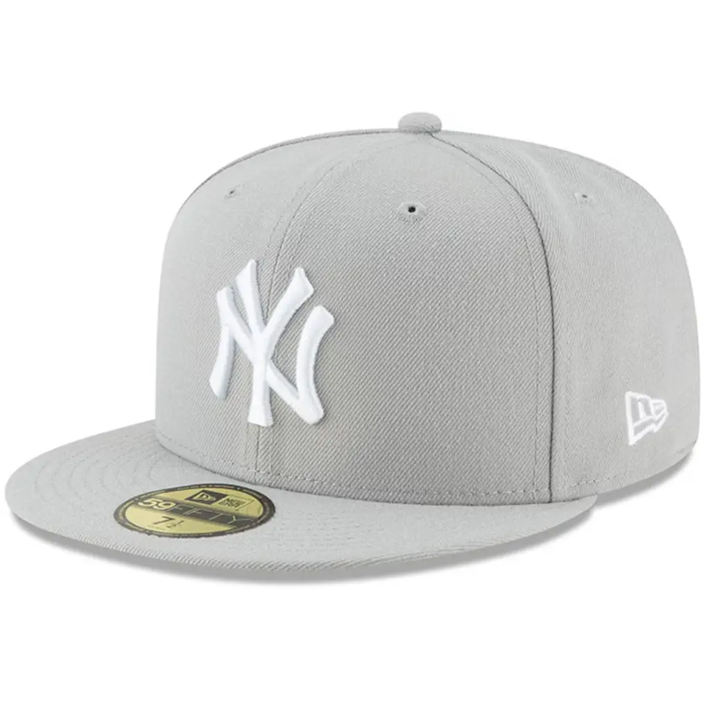 Men's New York Yankees New Era Gray Fashion Color Basic 59FIFTY Fitted Hat