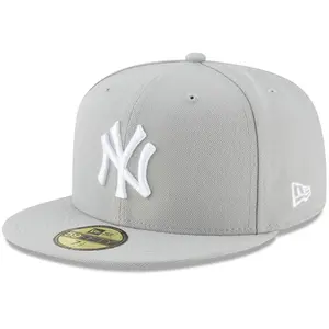 Men's New York Yankees New Era Gray Fashion Color Basic 59FIFTY Fitted Hat