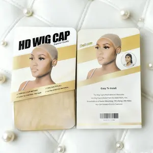 Thin Stocking Cap Wig Deluxe Wig Cap Hair Net For Weave Stretch Mesh Wig Cap Hd Wig Caps for wigs #3
