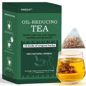 Oil Reducing Tea - 10 Herbal with Excellent Formula Oil Cleansing Tea Oil-Reducing Herbal Tea-15 Bags Beverage