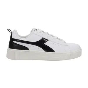 diadora Womens Amber Hologram Platform Sneakers Shoes Casual - Black, White