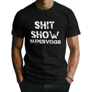letter Shit Show Fitted Men's T-Shirt, Sweat-wicking and Freedom of Movement