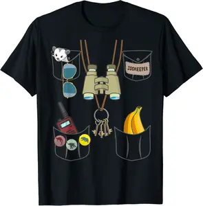 Zookeeper Costume Imitation Halloween Jungle Safari Explorer T-Shirt - Mohamedab Shop 77B085GY2SPN