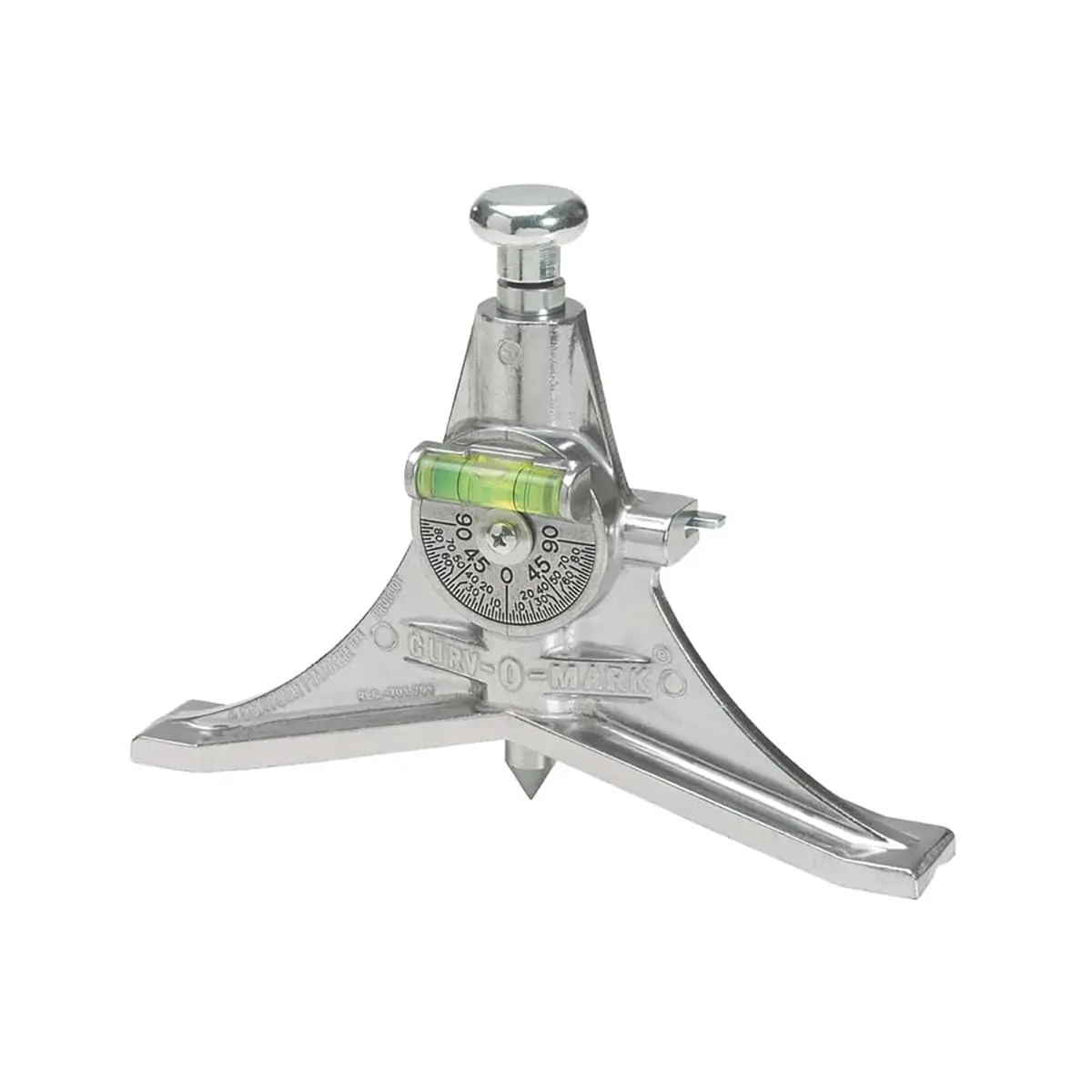 Curv-O-Mark Jumbo Size Welder Safety Pipe Marker Centering Tool - 8 in Y-Type Head Grip, Built-in Spring, Protractor Dial, Easy Operation, Economical Measuring Tool, Accurate Placement for 1”+ Diameter Pipes, for Welders