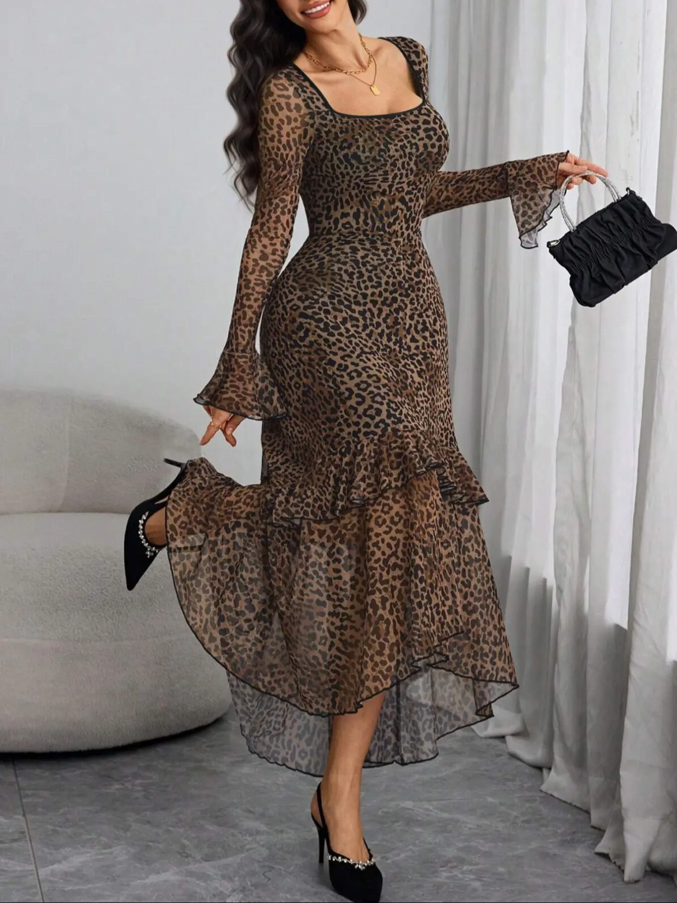 Plt long sleeve animal print dress - TikTok Shop Plt long sleeve animal print dress - TikTok Shop