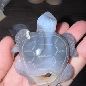 Sea turtle crystal carvings