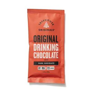 Treehouse Originals Organic Hot Chocolate | ORIGINAL | 72% Cacao Peruvian Dark Chocolate | Gluten-Free, Soy-Free, Hot Cocoa Mix | 1.2 oz (10 Pack)