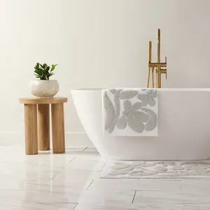 100% Cotton Floral Patterned Bath Mat