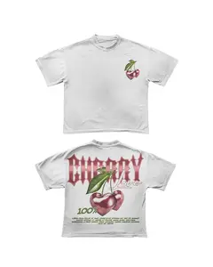 Y2K "Chery Tee" Personalize Printed Tshirt Cotton Crewneck T-Shirt Top