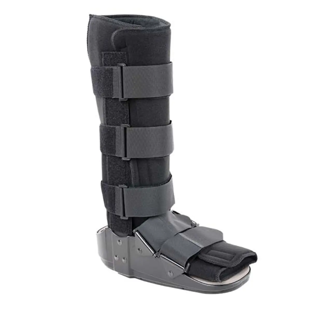 Advanced Orthopaedics 390-E Low Profile High-Top Walker - Large, Ergonomically Designed, Cushioned, Lightweight, Rocker Design, Shock-Absorbing for Male Adult Ankle Fracture Post-Operative Support, Metal Uprights