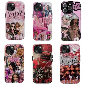 B-Bra.tz Dolls Y2K Cartoon Tough Phone Case for Teens Young Adults Compatible for iPhone 17Air 16 15 14 13 12 11 and for Samsung Series