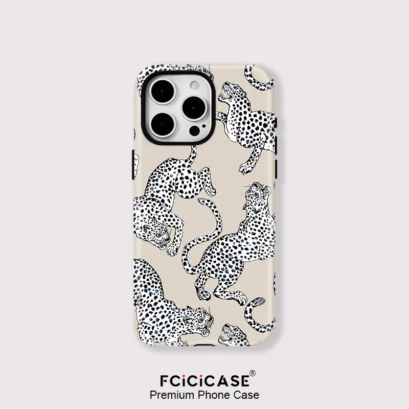 Leopard print animal pattern magnetic protective case, supports Magsafe wireless charging, PC phone case, suitable for iPhone 17/16/15/14/13/12/11/X/XS/XSMAX/XR/7P/8P, a holiday gift for friends, family, and yourself, Cover, Accessories, Casing, Protectio