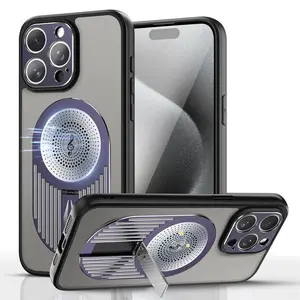 Carbon Fiber Pattern Phone Case with Speaker, Shockproof Phone Protective Cover, Phone Accessories Compatible with iPhone 15 14 13 12, Casing